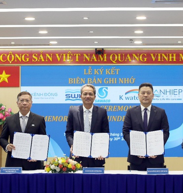 SAWACO và K-Water ký kết biên bản ghi nhớ