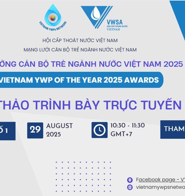 Tiếp tục vinh danh và tìm ra chủ nhân của Giải thưởng Cán bộ trẻ ngành Nước Việt Nam năm 2025