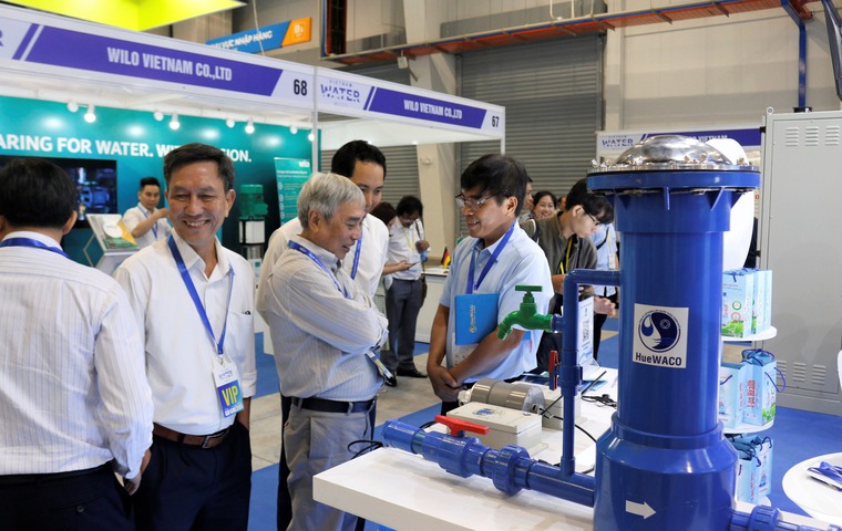 HueWACO giới thiệu, quảng bá các sản phẩm khoa học công nghệ tại sự kiện Vietnam Water Week 2023