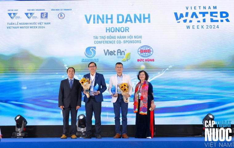 Việt An là một trong số các đơn vị tài trợ được vinh danh tại Vietnam Water Week 2024