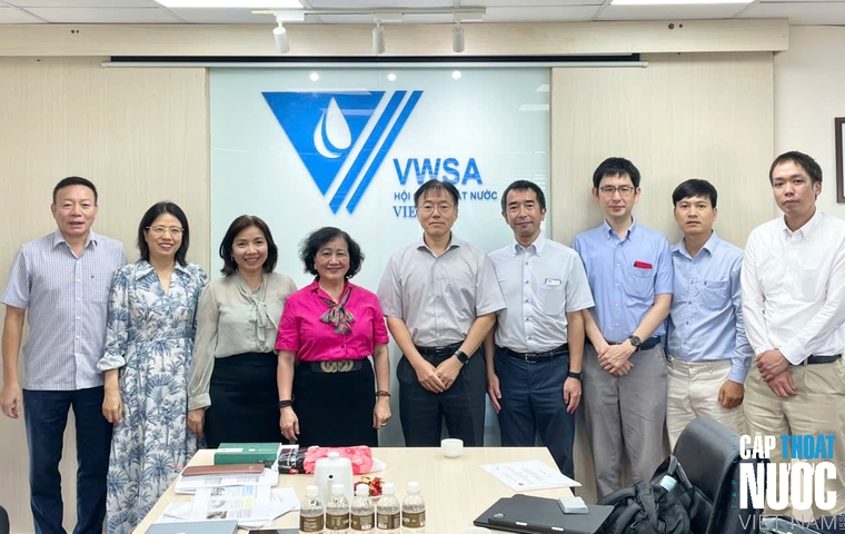 Hội Cấp Thoát nước Việt Nam (VWSA) đã có buổi làm việc với Cục Cấp Thoát nước TP Kitakyushu và Công ty Tư vấn Nihon Suido Consultants (NSC) của Nhật Bản.