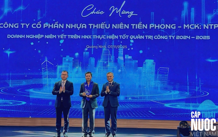 Nhựa Tiền Phong được vinh danh trong Top 10 doanh nghiệp niêm yết thực hiện tốt quản trị công ty giai đoạn 2024–2025.