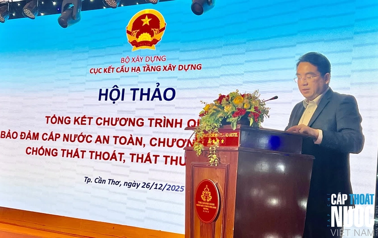Cục Kết cấu hạ tầng xây dựng (Bộ Xây dựng) chủ trì tổ chức Hội thảo tổng kết Chương trình Quốc gia bảo đảm cấp nước an toàn và Chương trình Quốc gia chống thất thoát, thất thu nước sạch.