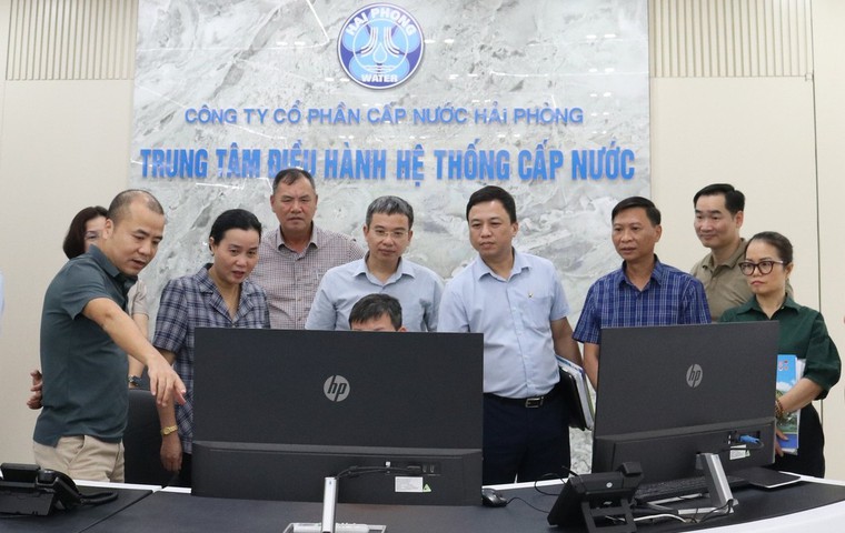 Công ty CP Cấp nước Hải Phòng nỗ lực đưa công nghệ số vào quản lý vận hành, sản xuất.